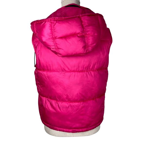 Rino & Pelle REIA Padded Gilet Hot Pink Hooded Puffer Vest Women’s UK 10 / US 6 - Picture 8 of 10